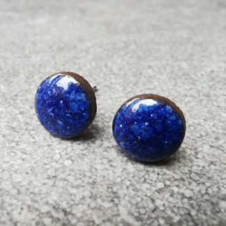 Kolczyki ceramiczne wkrętki mini jeans