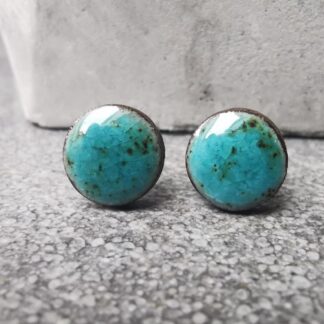 Kolczyki ceramiczne wkrętki mini morskie